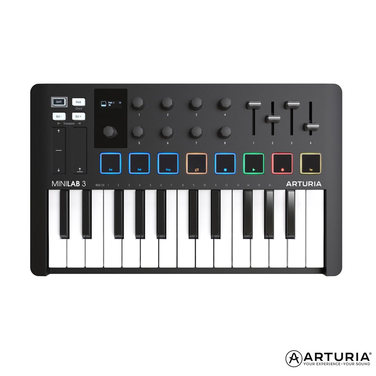 Arturia MiniLab MK3 Black Edition – Controlador MIDI